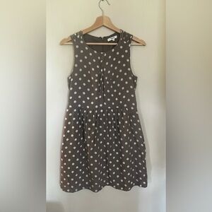 Madewell Gray Pleated Sundress Sleeveless Casual